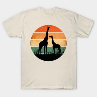 Vintage Giraffe Print for Giraffe Lover T-Shirt